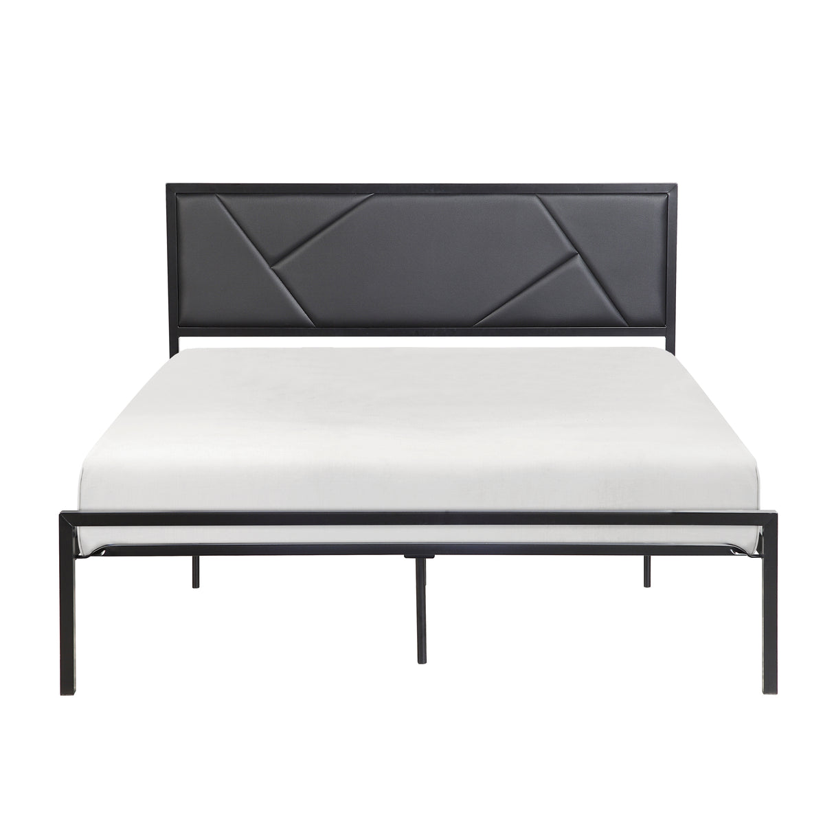 Keegan Gunmetal Full Platform Bed from Homelegance - Luna Furniture