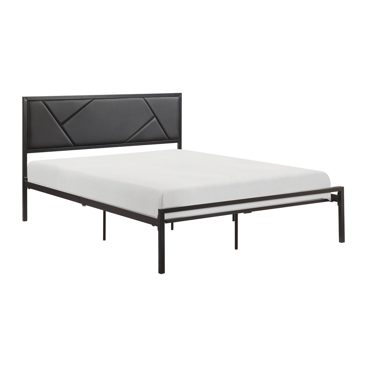 Keegan Gunmetal Full Platform Bed from Homelegance - Luna Furniture