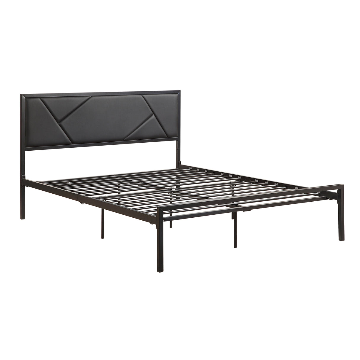 Keegan Gunmetal Full Platform Bed from Homelegance - Luna Furniture