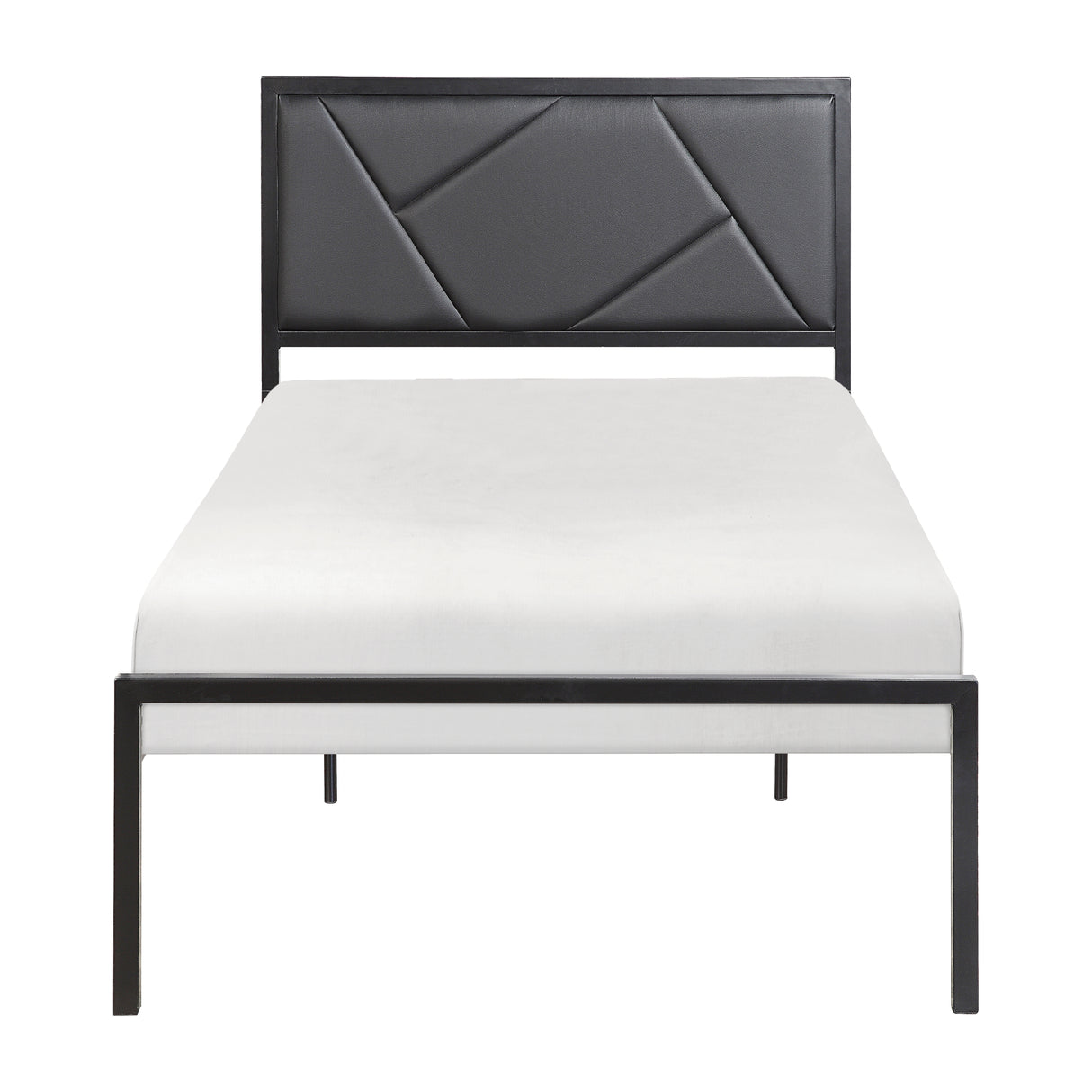 Keegan Gunmetal Twin Platform Bed from Homelegance - Luna Furniture