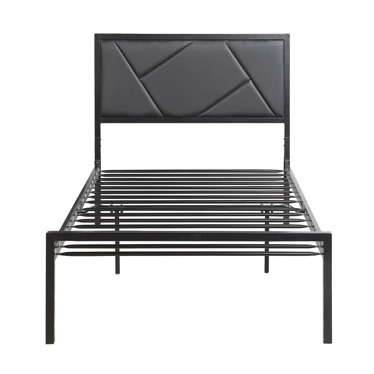 Keegan Gunmetal Twin Platform Bed from Homelegance - Luna Furniture