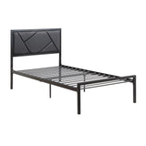 Keegan Gunmetal Twin Platform Bed from Homelegance - Luna Furniture