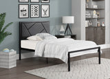 Keegan Gunmetal Twin Platform Bed from Homelegance - Luna Furniture