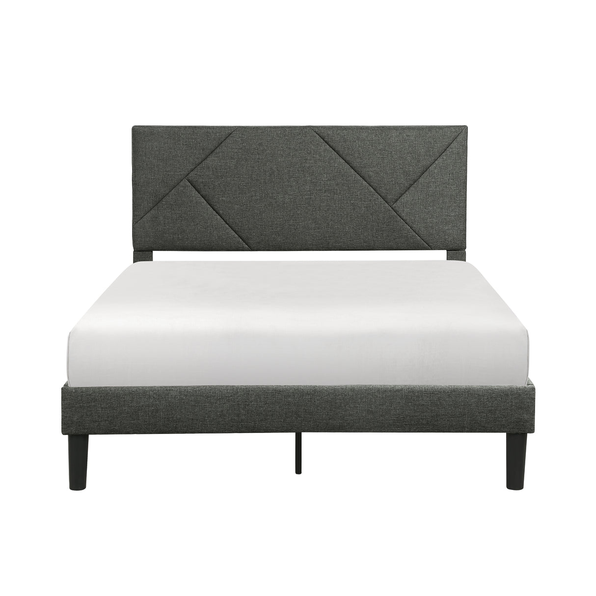 Raina Gray Queen Platform Bed from Homelegance - Luna Furniture