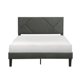 Raina Gray Queen Platform Bed from Homelegance - Luna Furniture