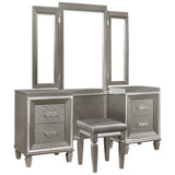 Tamsin Silver/Gray Metallic Vanity Set from Homelegance - Luna Furniture