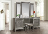 Tamsin Silver/Gray Metallic Vanity Set from Homelegance - Luna Furniture