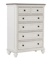 Baylesford Antique White Chest - Luna Furniture