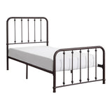 Larkspur Antique Bronze Twin Metal Platform Bed from Homelegance - Luna Furniture