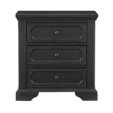 Bolingbrook Wire-Brushed Charcoal Nightstand from Homelegance - Luna Furniture