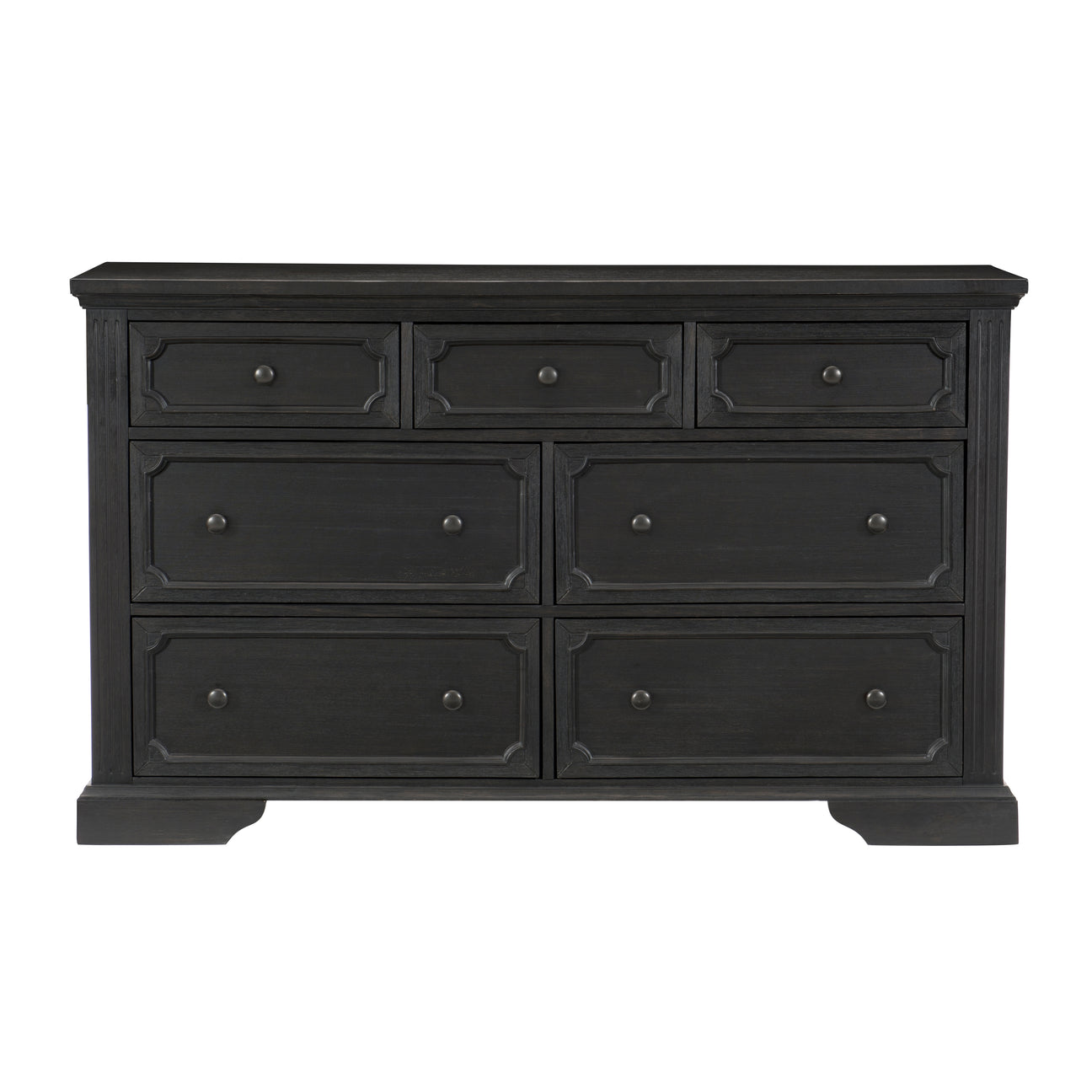 Bolingbrook Wire-Brushed Charcoal Dresser from Homelegance - Luna Furniture