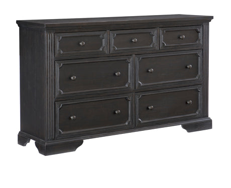 Bolingbrook Wire-Brushed Charcoal Dresser from Homelegance - Luna Furniture