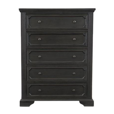 Bolingbrook Wire-Brushed Charcoal Chest from Homelegance - Luna Furniture