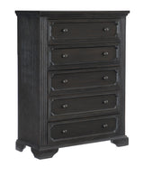 Bolingbrook Wire-Brushed Charcoal Chest from Homelegance - Luna Furniture