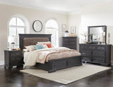 Bolingbrook Wire-Brushed Charcoal Chest from Homelegance - Luna Furniture