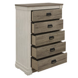 Arcadia White/Weathered Gray Chest from Homelegance - Luna Furniture