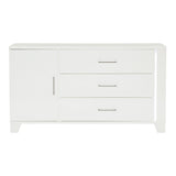 Kerren White High Gloss Dresser, LED Lighting from Homelegance - Luna Furniture