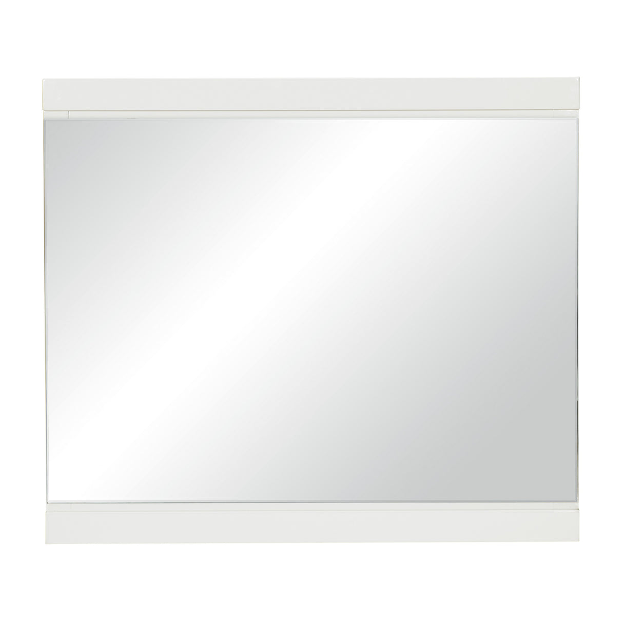 Kerren White High Gloss Mirror (Mirror Only) from Homelegance - Luna Furniture