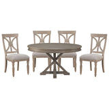 Cardano Driftwood Brown Round Dining Set -  Homelegance - Luna Furniture