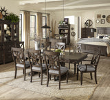 Cardano Driftwood Charcoal Extendable Dining Set -  Homelegance - Luna Furniture