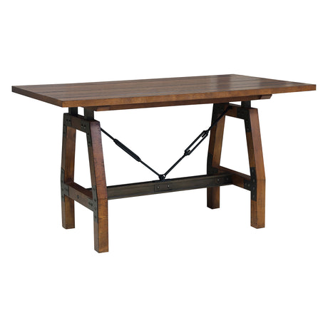 Holverson Rustic Brown Counter Height Table -  Homelegance - Luna Furniture