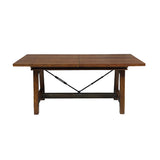 Holverson Rustic Brown Extendable Dining Table -  Homelegance - Luna Furniture