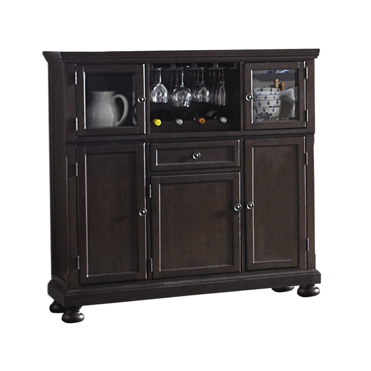 Begonia Grayish Brown Curio from Homelegance - Luna Furniture