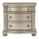 Cavalier Silver Nightstand from Homelegance - Luna Furniture