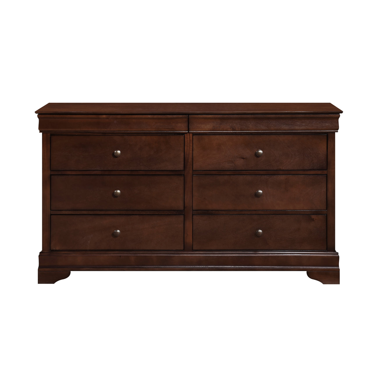 Abbeville Cherry Dresser, Two Hidden Drawers from Homelegance - Luna Furniture