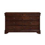 Abbeville Cherry Dresser, Two Hidden Drawers from Homelegance - Luna Furniture