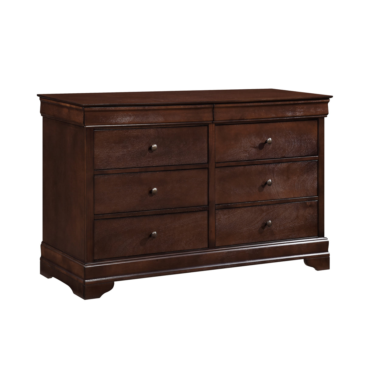 Abbeville Cherry Dresser, Two Hidden Drawers from Homelegance - Luna Furniture