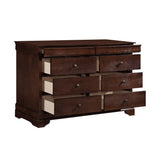 Abbeville Cherry Dresser, Two Hidden Drawers from Homelegance - Luna Furniture