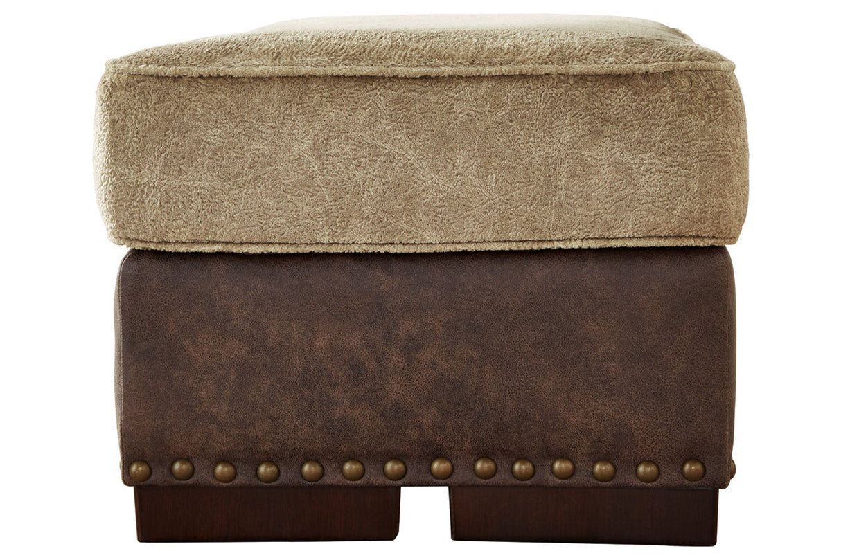 Alesbury Chocolate Ottoman -  Ashley - Luna Furniture