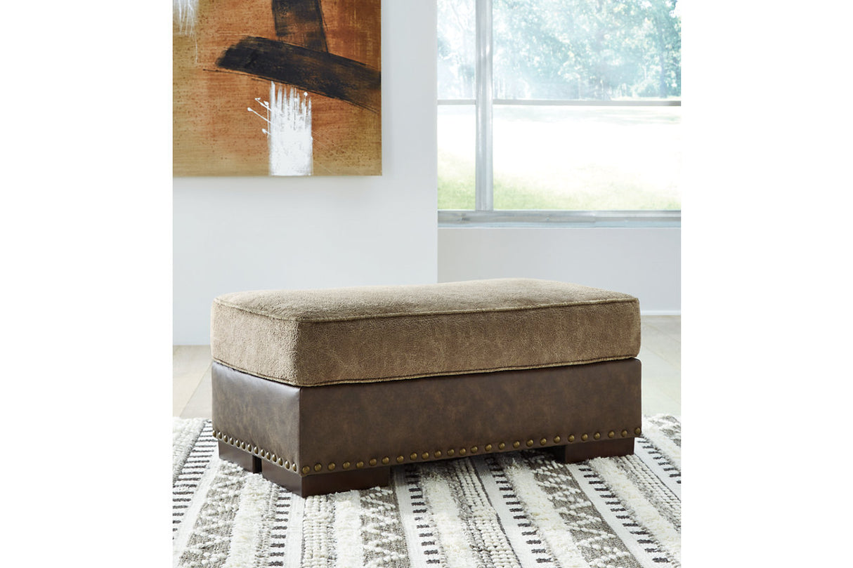 Alesbury Chocolate Ottoman -  Ashley - Luna Furniture