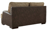 Alesbury Chocolate Loveseat -  Ashley - Luna Furniture