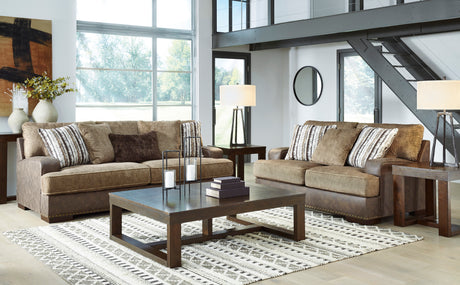 Alesbury Chocolate Living Room Set -  Ashley - Luna Furniture