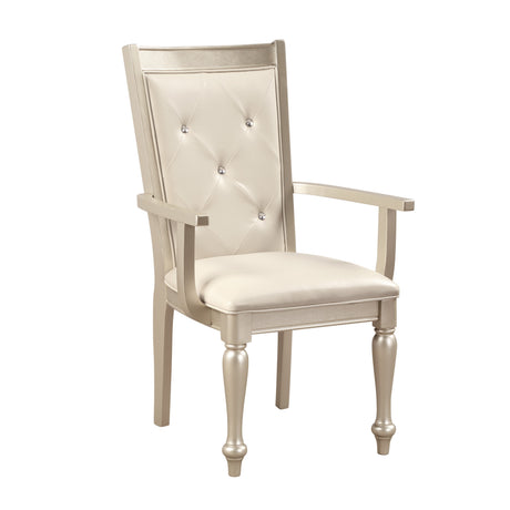 Celandine Silver Arm Chair, Set of 2 -  Homelegance - Luna Furniture