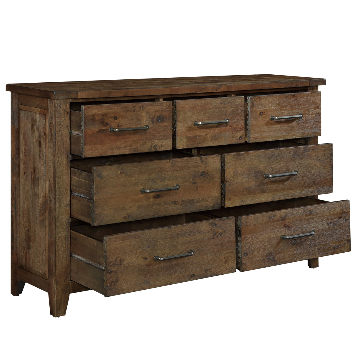 Jerrick Burnished Brown Dresser from Homelegance - Luna Furniture