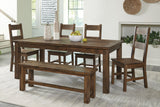 Jerrick Burnished Brown Dining Bench -  Homelegance - Luna Furniture