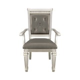 Bevelle Silver Arm Chair, Set of 2 from Homelegance - Luna Furniture