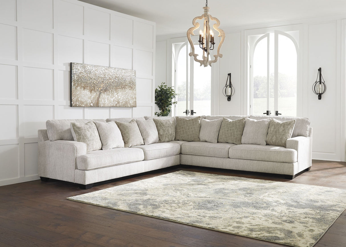 Rawcliffe Parchment 3-Piece Sectional - Ashley - Luna Furniture