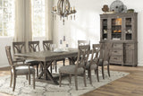 Cardano Driftwood Light Brown Extendable Dining Table -  Homelegance - Luna Furniture