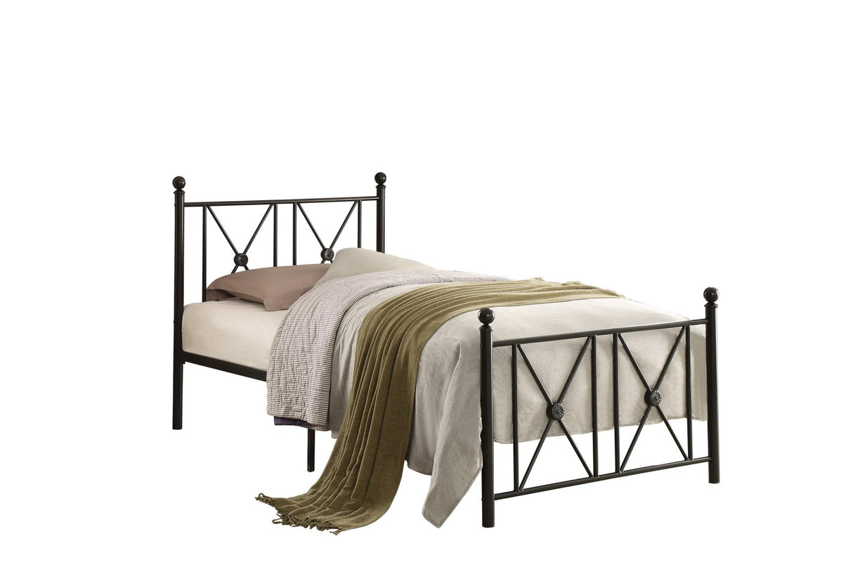 Mardelle Black Twin Metal Platform Bed from Homelegance - Luna Furniture