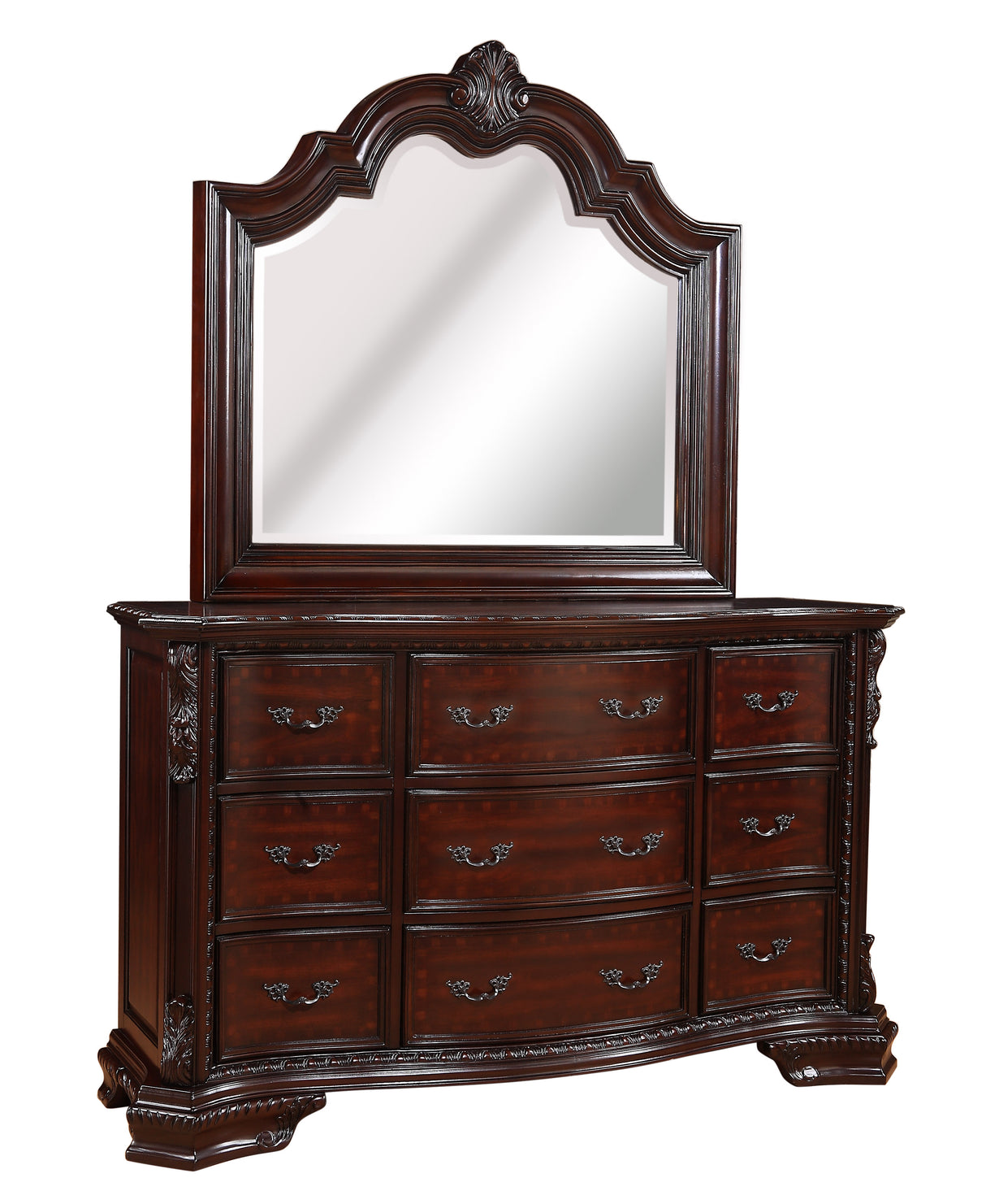 Sheffield Dark Cherry Dresser - Luna Furniture