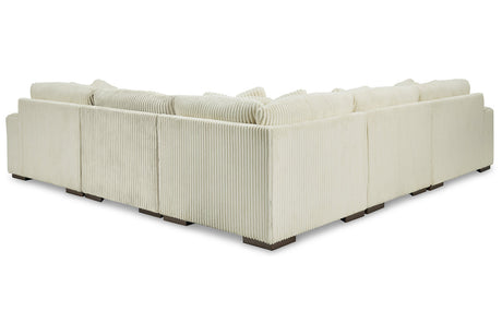 Lindyn Ivory 5-Piece RAF Chaise Sectional from Ashley - Luna Furniture