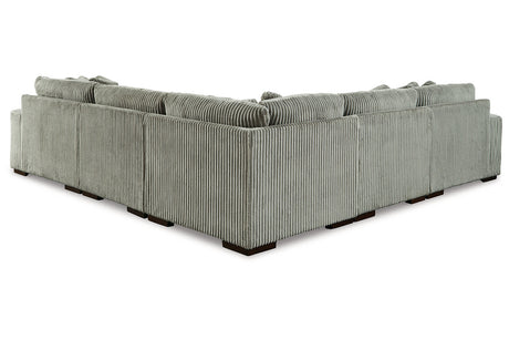 Lindyn Fog 5-Piece RAF Chaise Sectional from Ashley - Luna Furniture