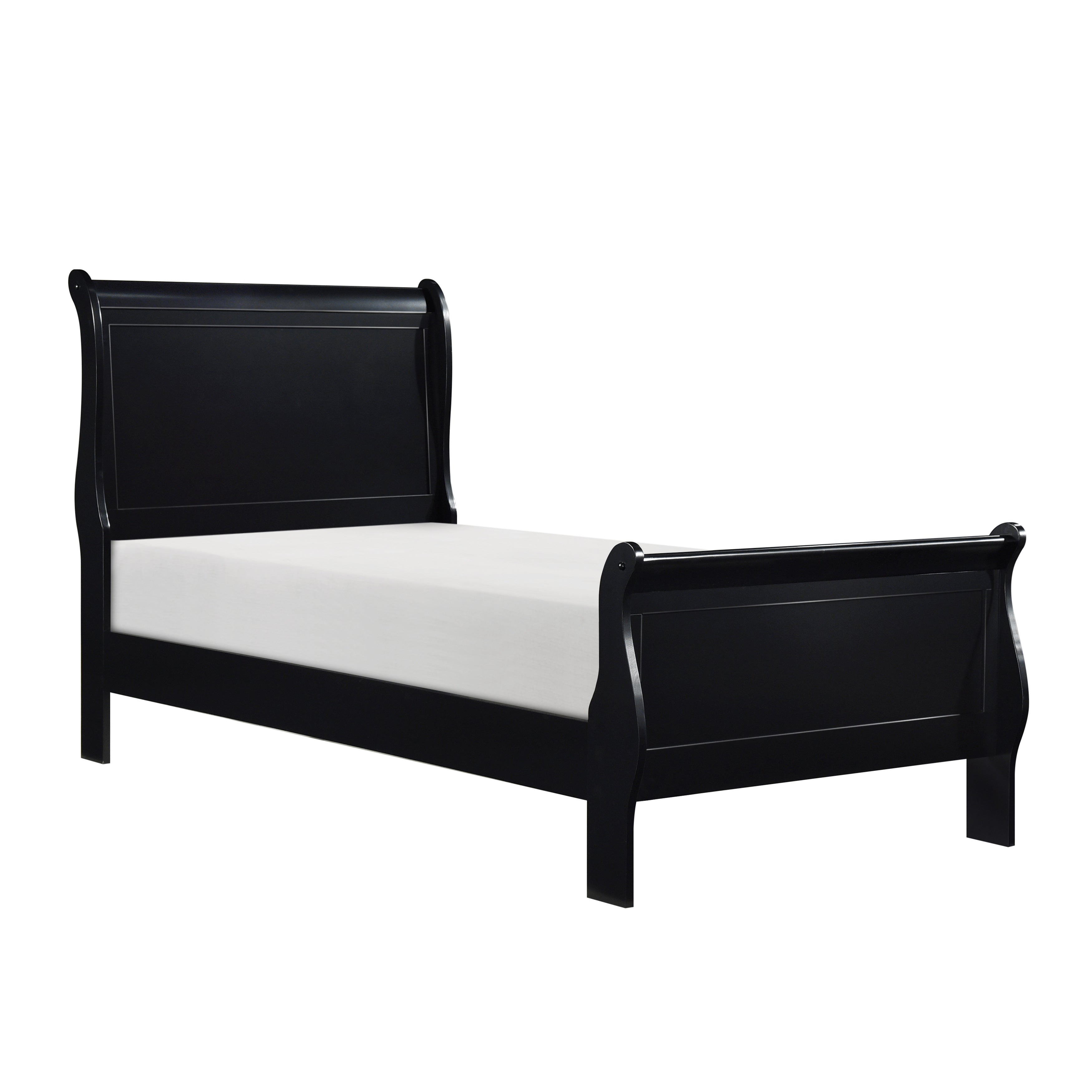 Coaster Louis Philippe Black Full Sleigh Bed