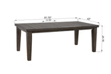 Bardstown Gray Extendable Dining Set - Luna Furniture