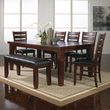 Bardstown Cherry Brown Extendable Dining Table - Luna Furniture