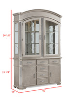 Klina Silver Champagne China Cabinet -  Crown Mark - Luna Furniture